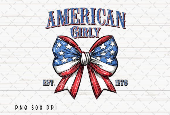 American Girly Coquette Bow: Festive 4th of July Style