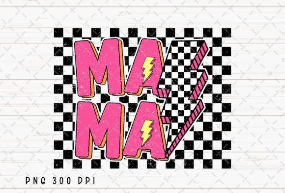 Checkered Mama Distressed Lightning Bolt: Your New Secret Weapon for Edgy Branding