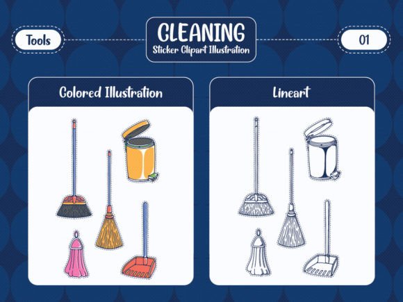 Elevate Your Brand with Cleaning Service Tools Clipart
