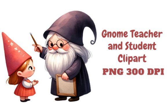 Enchant Your Educational Projects with Gnome Teacher Clipart