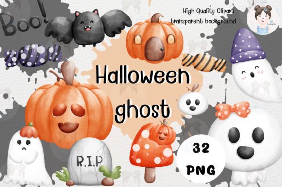 Spooky Yet Versatile: Elevate Your Projects with Halloween Ghost Clip Art