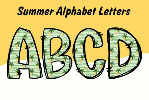 Summer Coconut Tree Alphabet: A Guide to Sublimation Design