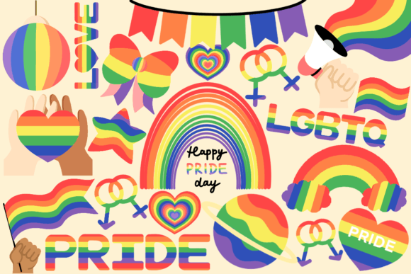 Unleash Authentic Pride: Exploring the Pride Month Clipart, LGBTQ - Set01