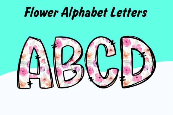 Watercolor Pink Flower Spring Doodle: A Fresh Creative Asset